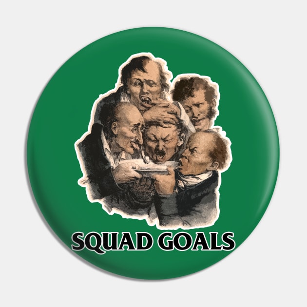 Squad Goals Vintage Design Tee Pin by DankFutura