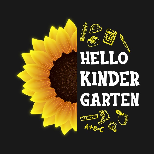 Hello Kindergarten Shirt Kindergarten Back To School Sunflower Gift by hardyhtud