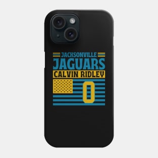 Jacksonville Jaguars Ridley 0 American Flag Football Phone Case