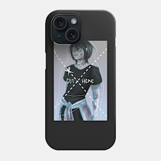 JTK Cut here Phone Case