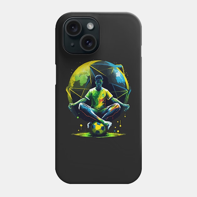 Brazil Soccer Magic Artwork Phone Case by AlNoah