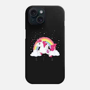 Kids Its A Unicorn Rainbows 6 Year Old Phone Case