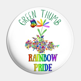 Green Thumb, Rainbow Pride - Gardening Pin