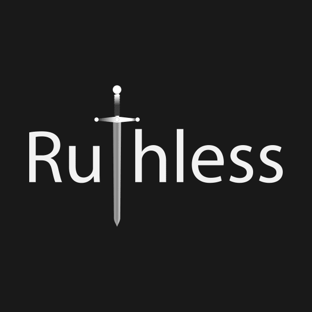 Ruthless artistic typography design by DinaShalash