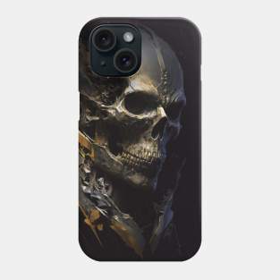 Warrior Portrait Skull Fantasy Painting Dark Character Wild Spirit Epic Phone Case