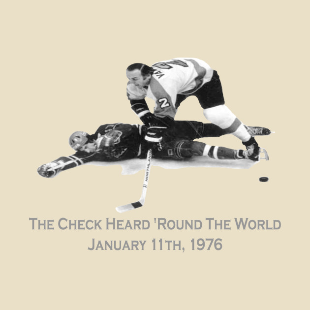 The Check Heard Round The World Flyers Hockey T Shirt