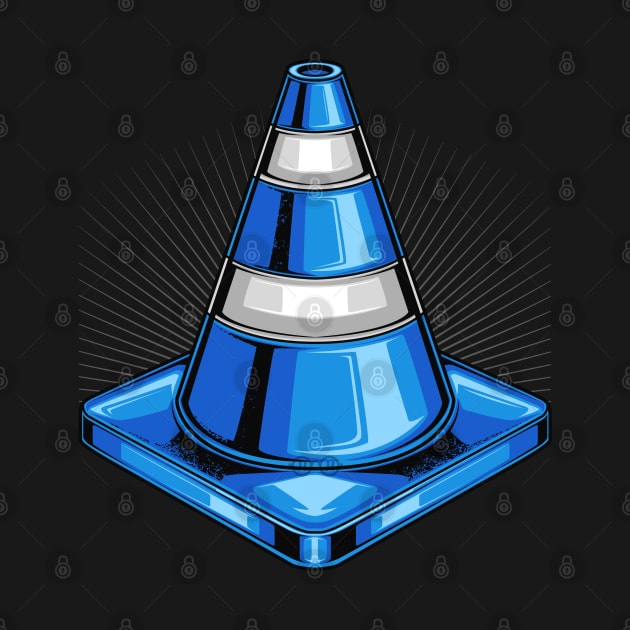 Blue Traffic Cone by Jiooji Project