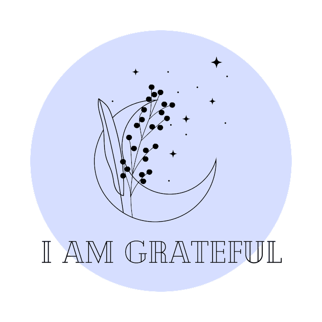 Affirmation Collection - I Am Grateful (Blue) by Tanglewood Creations