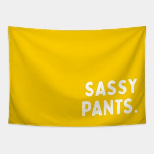 Yellow Sassy Pants Tapestry