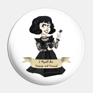 "I myself am Strange and Unusual" - Lydia Deetz Pin