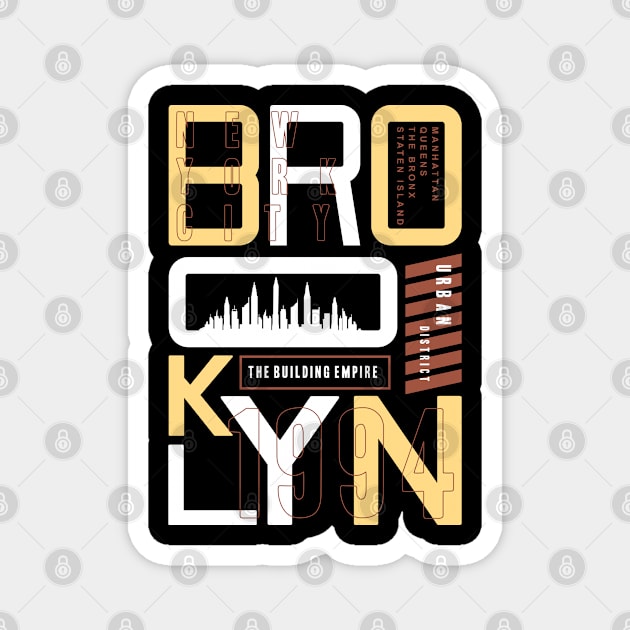 Brooklyn graphic 1994 Magnet by Mako Design 