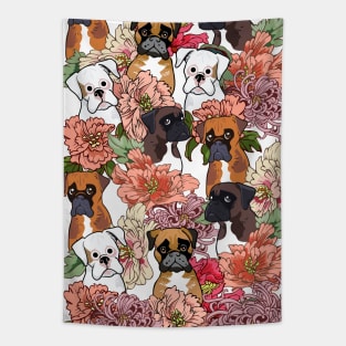 Because Boxer Dog Tapestry