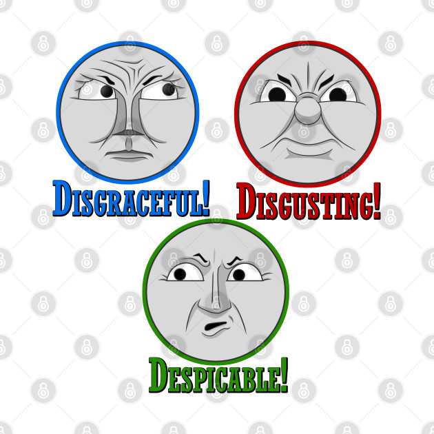 Disgraceful, Disgusting, Despicable - Gordon, James & Henry by corzamoon