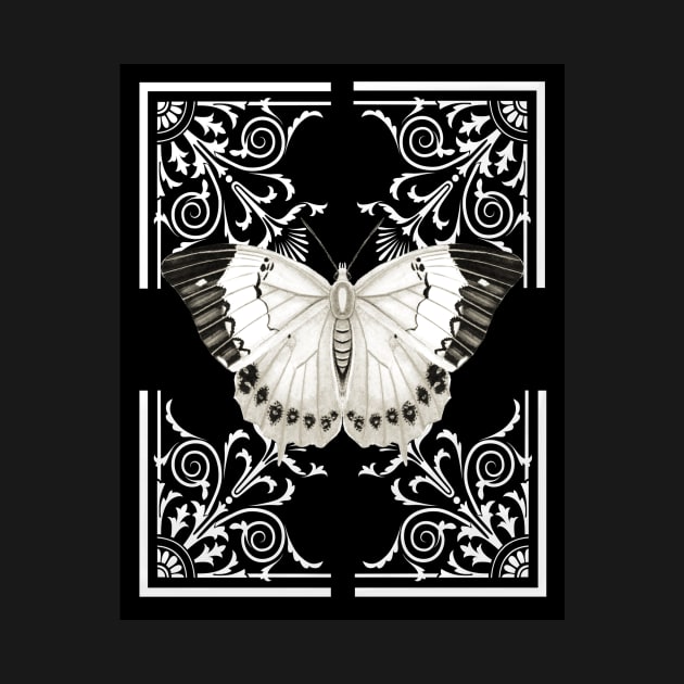 Majestic Butterfly on flourish background by allthumbs