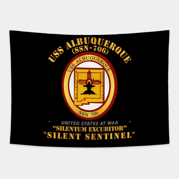 Navy - USS Albuquerque (SSN-706) Tapestry by twix123844