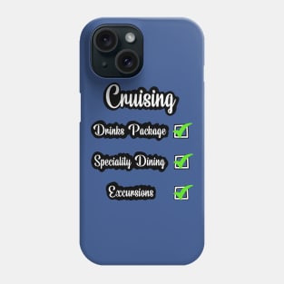 Cruise checklist fun design Phone Case