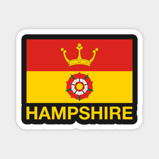 Saxon Crown and Tudor Rose Hampshire Flag Magnet