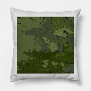 Dark Camo, Camouflage, Tactical Military Map, WW2, Vietnam Pillow