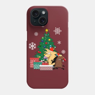 Angry Beavers Around The Christmas Tree Phone Case