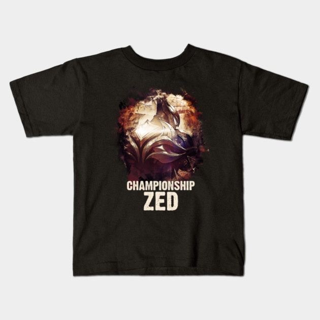 League Of Legends Championship Zed League Of Legends Kids T Shirt Teepublic