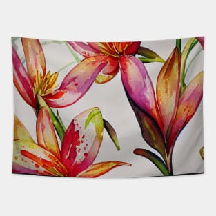 Tropical flower pattern Tapestry