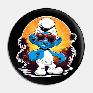 smurf enjoying his summer Pin