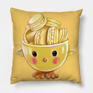 Pastel Macarons Chick Pillow