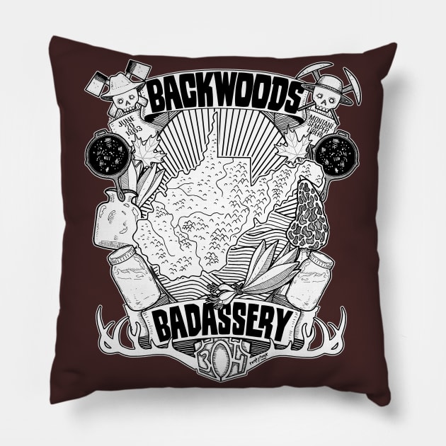 Backwoods West Virginia Pillow by Ronkytonk