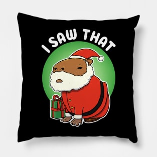 I saw that Capybara Christmas Pillow