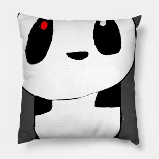 Red Eye Panda Pillow