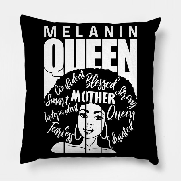 Melanin Queen - Afrocentric Pillow by Afrinubi™