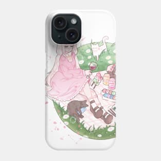 Cat girl Picnic <3 Phone Case