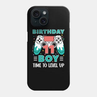 11th Birthday Boy Gamer Funny B-day Gift For Boys kids toddlers Phone Case