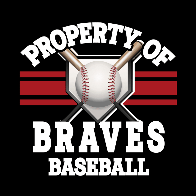 Proud Name Braves Graphic Property Vintage Baseball by WholesomeFood