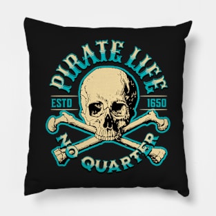 Pirate life crossbones Pillow