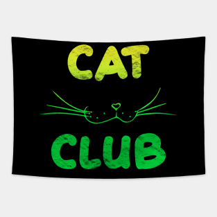 Cat Club - Lemon Tapestry