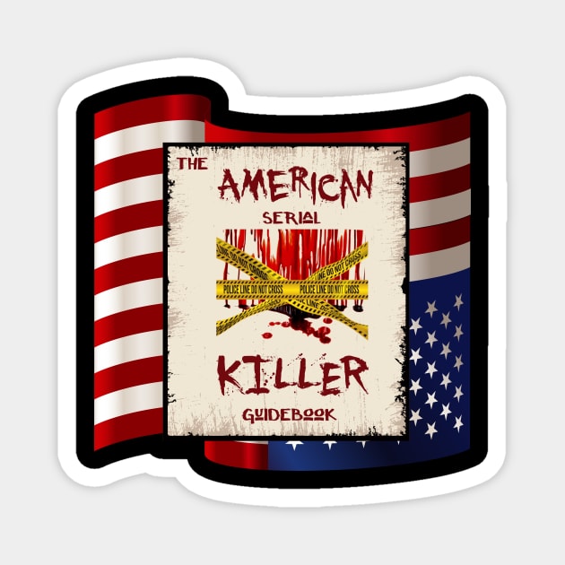 The American Serial Killer Guidebook Logo - Transparent Background Magnet by The American Serial Killer Guidebook