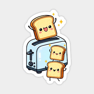 Kawaii Toaster Magnet