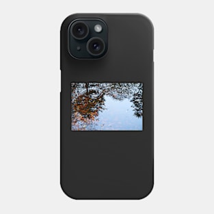 Autumn Lake Water Reflections - Abstract Phone Case