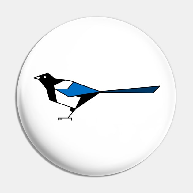 magpie Pin by Ben's Design Store