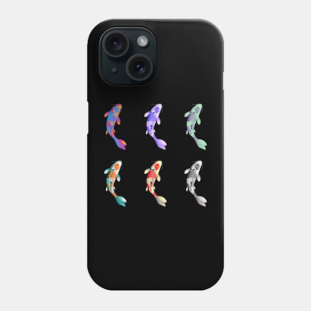 koï pond motif Phone Case by PSYCH90