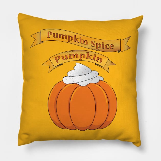 Pumpkin Spice Pumpkin Pillow by Godot