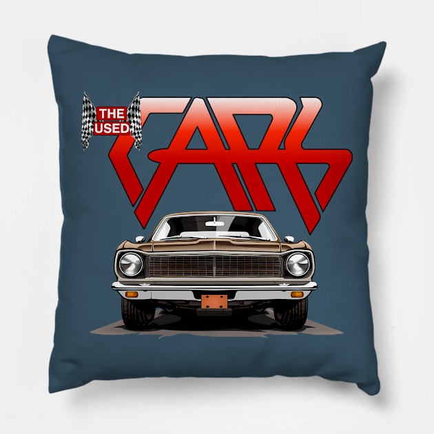 Rocking to The Cars in your Ford Maverick! Pillow by TotallyPhilip