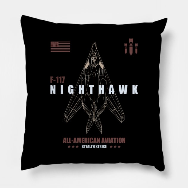 F-117 Nighthawk Pillow by TCP