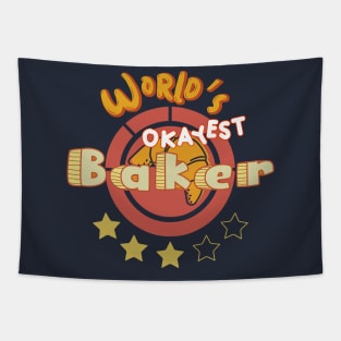 Worlds Okayest Baker Tapestry