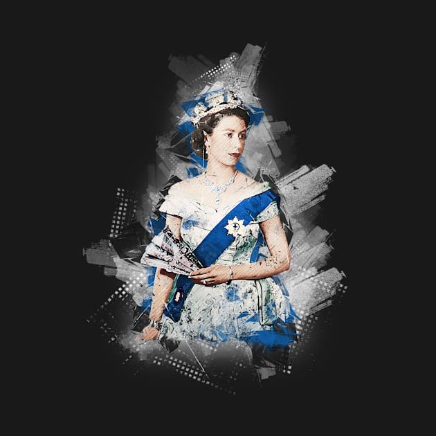 Queen Elizabeth ii by Stacy Peters Art