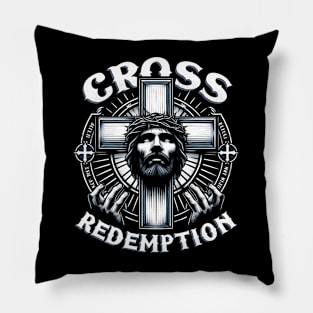 Cross of Redemption, His sacrifice to redeem humanity Pillow