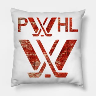 Distressed PWhl logo Pillow