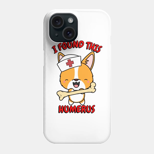 Funny corgi tells a lame joke Phone Case by Pet Station