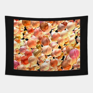 Pink Tan and Orange Sherbert Marbles Tapestry